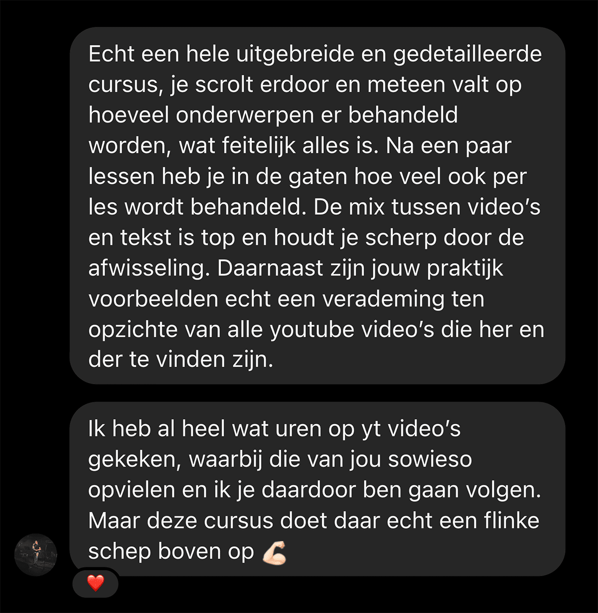 Cursist deelt review en ervaring met de online Cursus Videografie van Matthijs de Deugd